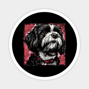 Retro Art Havanese Dog Lover Magnet